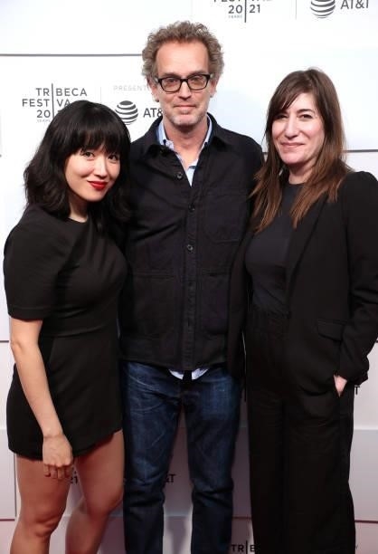 Kimberly Parker, Sam Bisbee and Mollye Asher attend 2021 Tribeca Festival Premiere of "Catch The Fair One