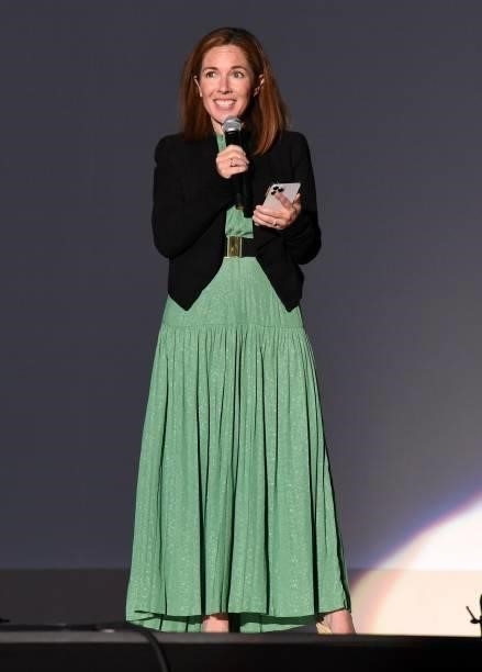 Alison Hoffman, President, Domestic Networks at Starz speaks onstage during the Blindspotting Los Angeles Premiere at Hollywood Forever on June 13,...