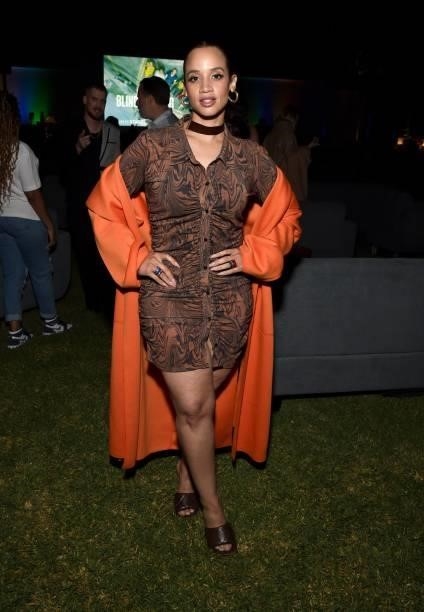 Dascha Polanco attends the Blindspotting Los Angeles Premiere at Hollywood Forever on June 13, 2021 in Hollywood, California.