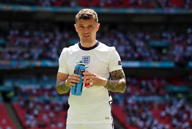 Kieran Trippier of England before the UEFA Euro 2020 Championship Group D match between England and Croatia on June 13, 2021 in London, England.