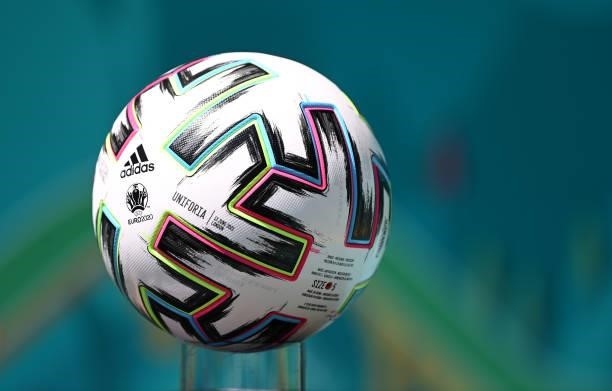The match ball before the UEFA Euro 2020 Championship Group D match between England and Croatia on June 13, 2021 in London, England.