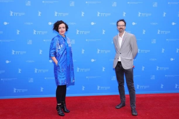 Maria Schrader and Berlinale Artistic Director Carlo Chatrian attends the European Shooting Stars Awards and "Ich bin dein Mensch