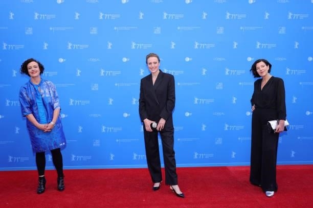 Maria Schrader, Maren Eggert and Lisa Blumenberg attend the European Shooting Stars Awards and "Ich bin dein Mensch
