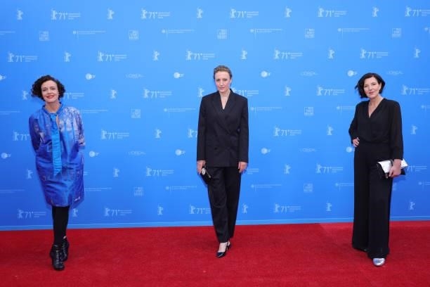 Maria Schrader, Maren Eggert and Lisa Blumenberg attend the European Shooting Stars Awards and "Ich bin dein Mensch