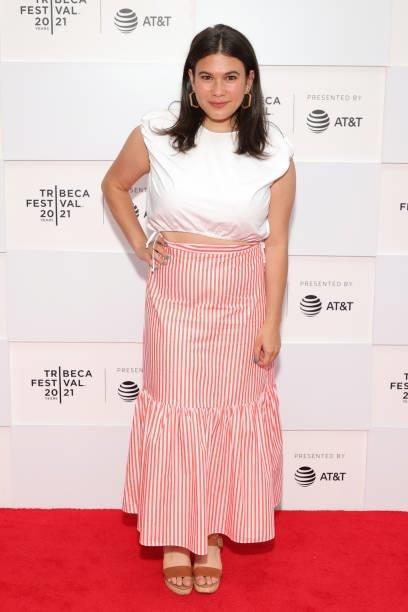 Jillian A. Goldstein attends the RESIST: The Resistance Revival Chorus premiere at Art & Soul Shorts during the 2021 Tribeca Festival at Pier 76 on...