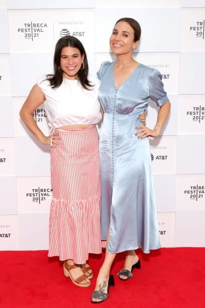 Jillian A. Goldstein and Dasha Kova attend the RESIST: The Resistance Revival Chorus premiere at Art & Soul Shorts during the 2021 Tribeca Festival...
