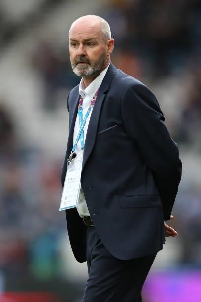 Steve Clarke, Head Coach of Scotland during the UEFA Euro 2020 Championship Group D match between Scotland v Czech Republic Hampden Park on June 14,...