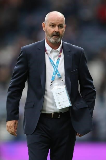 Steve Clarke, Head Coach of Scotland during the UEFA Euro 2020 Championship Group D match between Scotland v Czech Republic Hampden Park on June 14,...