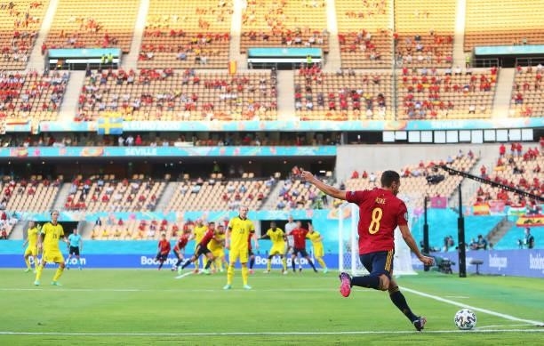 Koke Resurreccion of Spain in action during the UEFA Euro 2020 Championship Group E match between Spain and Sweden at the La Cartuja Stadium on June...