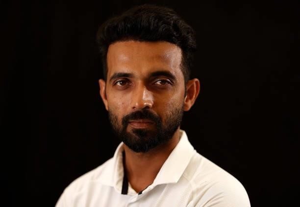 Ajinkya Rahane of India poses during the ICC World Test Championship Final India Portrait session at The Ageas Bowl on June 15, 2021 in Southampton,...