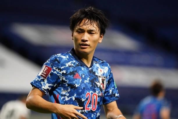 Shinnosuke Nakatani of Japan is seen during the FIFA World Cup Asian Qualifier second round Group F match between Japan and Kyrgyz at Panasonic...