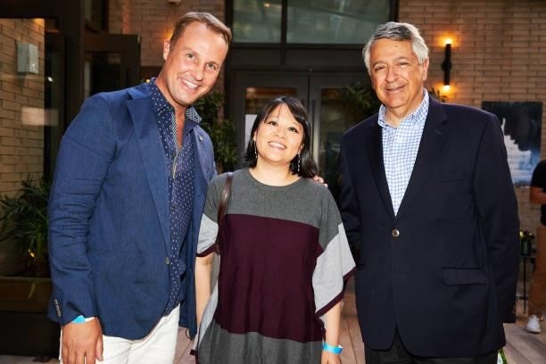 Brent Miller, Mynette Louie, and Tony Vinciquerra attend the Sony Pictures Classics Hosts "I CARRY YOU WITH ME