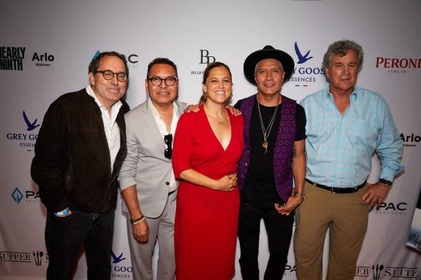 Michael Barker, Ivan Garcia, Heidi Ewing, Gerado Zabaleta, and Tom Bernard attend the Sony Pictures Classics Hosts "I CARRY YOU WITH ME
