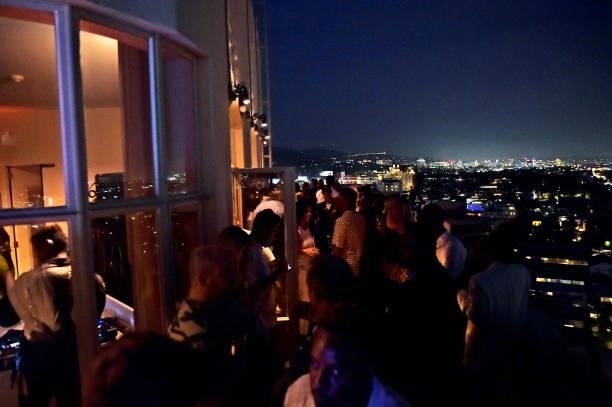 Guests attend the Coin Cloud Cocktail Party, hosted by artist and actor Common, at Sunset Tower Hotel on June 15, 2021 in Los Angeles, California.