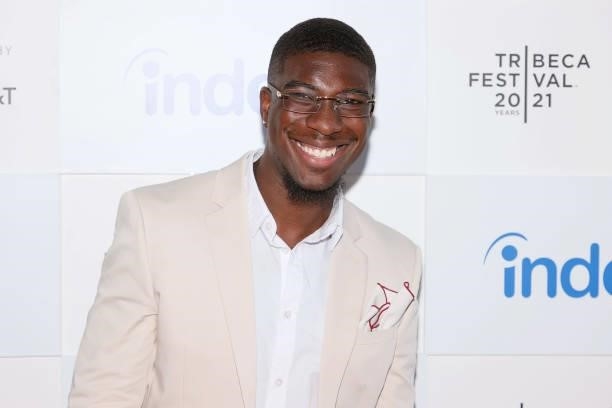 Indeed ‘Rising Voices’ filmmaker and finalist, Elisee Junior St. Prueux, on the red carpet at Tribeca Film Festival at Pier 76 on June 16, 2021 in...
