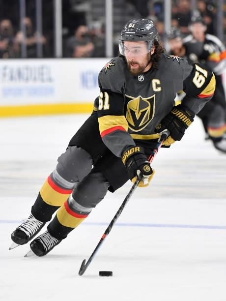 Mark Stone of the Vegas Golden Knights skates during the third period against the Montreal Canadiens in Game Two of the Stanley Cup Semifinals at...