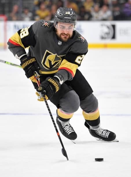 William Carrier of the Vegas Golden Knights skates during the third period against the Montreal Canadiens in Game Two of the Stanley Cup Semifinals...