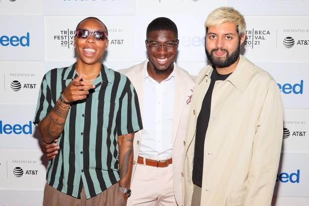 Indeed ‘Rising Voices’ finalist, Elisee Junior St. Prueux, with Emmy Award-Winning writer, creator and actor Lena Waithe and Hillman Grad Productions...