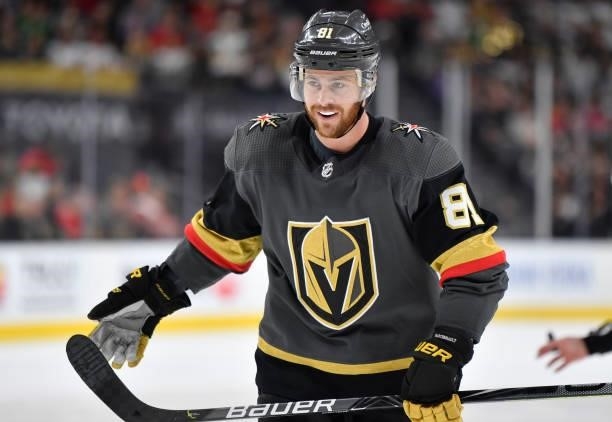 Jonathan Marchessault of the Vegas Golden Knights skates during the third period against the Montreal Canadiens in Game Two of the Stanley Cup...