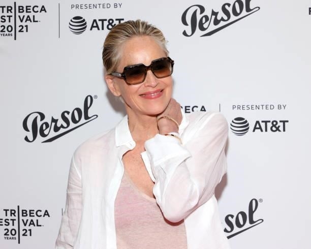 Sharon Stone attends the Tribeca Festival Awards Night during the 2021 Tribeca Festival at Spring Studios on June 17, 2021 in New York City.