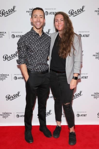 Robert Brogden and Kelley Zincone attend the Tribeca Festival Awards Night during the 2021 Tribeca Festival at Spring Studios on June 17, 2021 in New...
