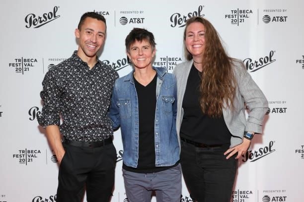 Robert Brogden, Tig Notaro, and Kelley Zincone attend the Tribeca Festival Awards Night during the 2021 Tribeca Festival at Spring Studios on June...