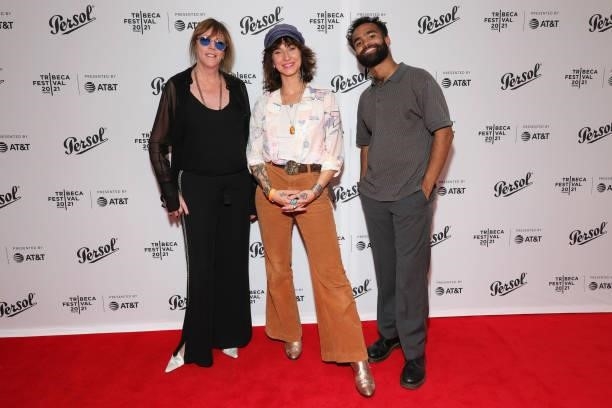 Jane Rosenthal, Lauren Hadaway, and Phillip Youlmans attend at the Tribeca Festival Awards Night during the 2021 Tribeca Festival at Spring Studios...