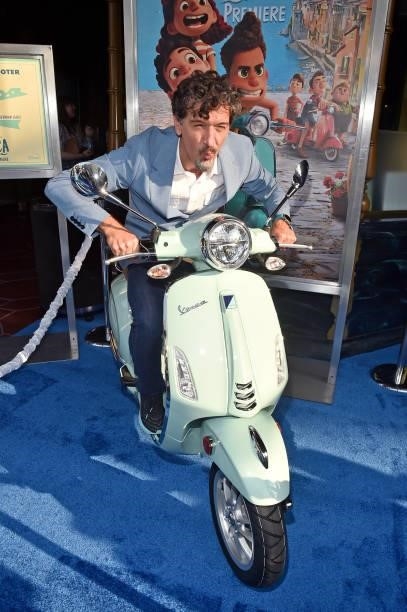 Enrico Casarosa arrives at the world premiere for LUCA, held at the El Capitan Theatre in Hollywood, California on June 17, 2021.
