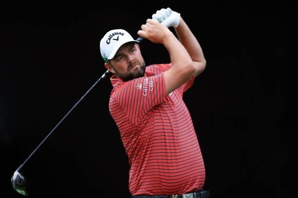 Marc Leishman of Australia plays his shot from the seventh tee during the first round of the 2021 U.S. Open at Torrey Pines Golf Course on June 17,...