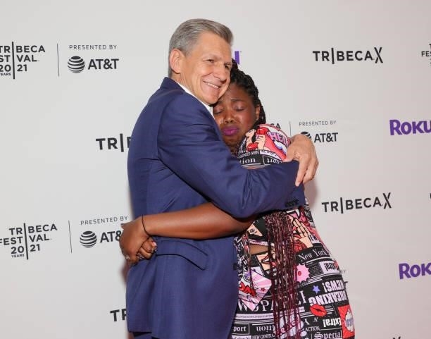 Chief Brand Officer of Procter & Gamble, Marc S. Pritchard and writer/director B. Monét attend Tribeca X - 2021 Tribeca Festival at Spring Studios on...