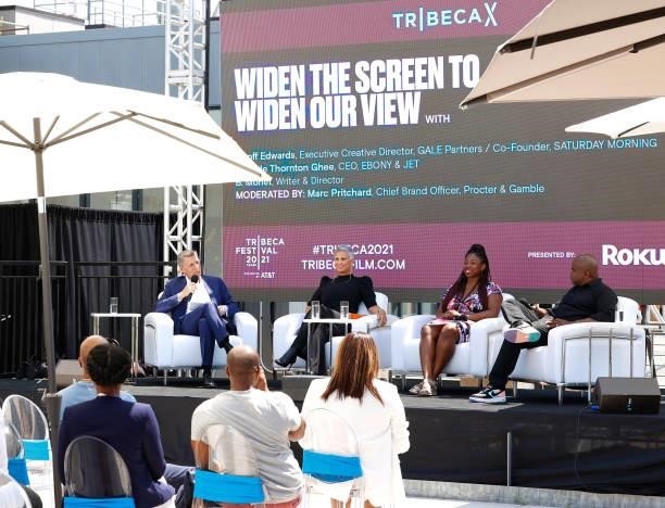 Chief Brand Officer of Procter & Gamble, Marc S. Pritchard, CEO of Ebony & Jet, Michele Thornton Ghee, writer/director B. Monét and Saturday Morning...