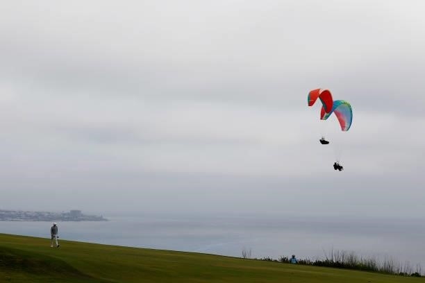 Matt Fitzpatrick of England walks up the fourth hole during the second round of the 2021 U.S. Open at Torrey Pines Golf Course on June 18, 2021 in...