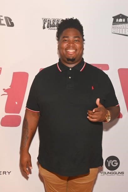 Fats Da Barber attends CollabCrib & RobiiiWorld Studios “H!RED” private red carpet screening at Landmark’s Midtown Art Cinema on June 18, 2021 in...