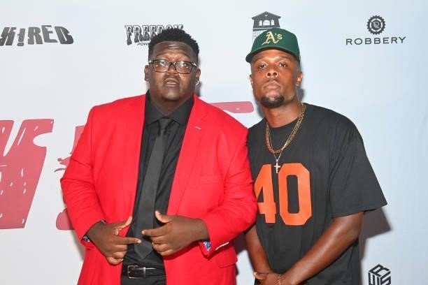 Robiiiworld and Wesley Williamson attend CollabCrib & RobiiiWorld Studios “H!RED” private red carpet screening at Landmark’s Midtown Art Cinema on...
