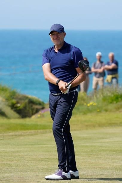 Ryan Howsam, Group CEO Legends Tour in action during the second round of the Farmfoods Legends European Links Championship hosted by Ian Woosnam at...