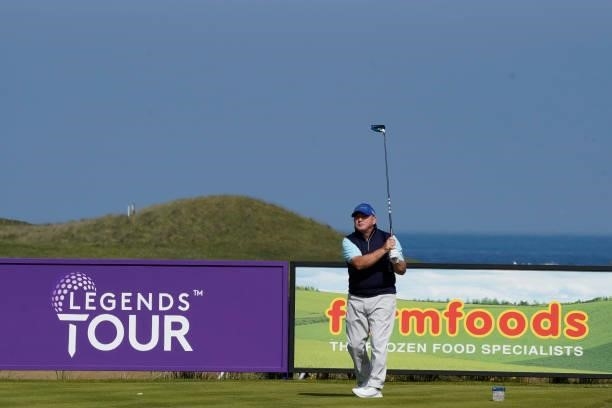 Ian Woosnam of Wales in action during the second round of the Farmfoods Legends European Links Championship hosted by Ian Woosnam at Trevose Golf &...