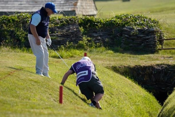 Ian Woosnam of Wales in action during the second round of the Farmfoods Legends European Links Championship hosted by Ian Woosnam at Trevose Golf &...