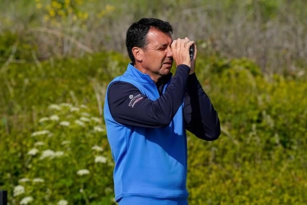 Richard O'Hanlon of England looks on during the second round of the Farmfoods Legends European Links Championship hosted by Ian Woosnam at Trevose...