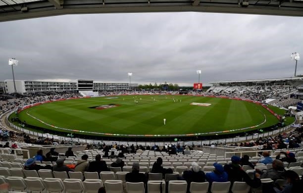 General view of play during Day 2 of the ICC World Test Championship Final between India and New Zealand at The Ageas Bowl on June 19, 2021 in...