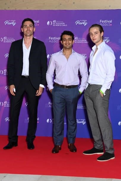 Edouard Philipponnat and guests attend the TV Series Party during the 60th Monte Carlo TV Festival - Day Two on June 19, 2021 in Monte-Carlo, Monaco.