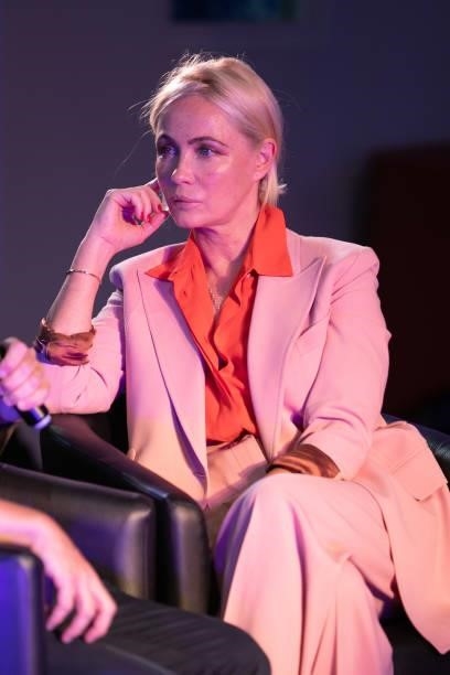 Emmanuelle Beart attends the Closing ceremony of the Plurielles Festival At Cinema Majestic on June 19, 2021 in Compiegne, France.