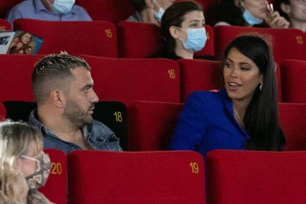 Ayem Nour and guest attend the Closing ceremony of the Plurielles Festival At Cinema Majestic on June 19, 2021 in Compiegne, France.