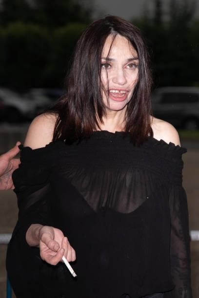 Beatrice Dalle attends the Closing ceremony of the Plurielles Festival At Cinema Majestic on June 19, 2021 in Compiegne, France.