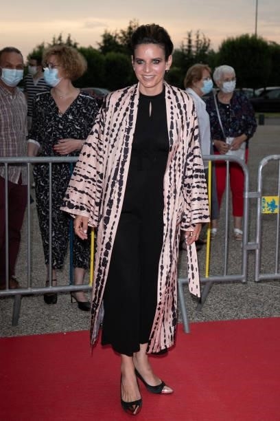 Vanessa Djian attends the closing ceremony of the Plurielles Festival At Cinema Majestic on June 19, 2021 in Compiegne, France.