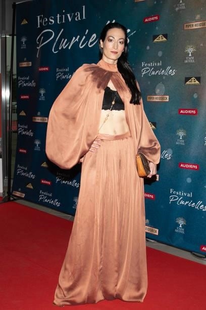 Laetitia Eido attends the closing ceremony of the Plurielles Festival At Cinema Majestic on June 19, 2021 in Compiegne, France.