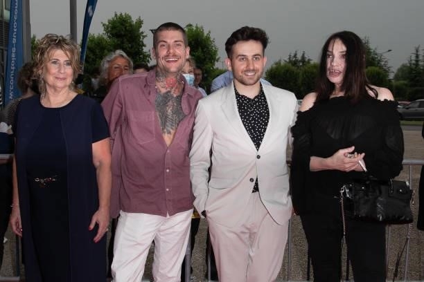Laurence Meunier, Paul Bichet-Gallaup, Quentin Delcourt and Beatrice Dalle attend the closing ceremony of the Plurielles Festival At Cinema Majestic...