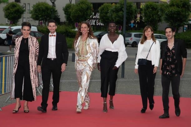 Vanessa Djian, Olivier Lallart, Romain Brau, Annabelle Lengronne, Anne-Claire Dolivet and Kevin Elarbi attend the closing ceremony of the Plurielles...