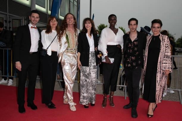 Olivier Lallart, Anne-Claire Dolivet, Romain Brau, Anne Parillaud, Annabelle Lengronne, Kevin Elarbi and Vanessa Djian attend the closing ceremony of...