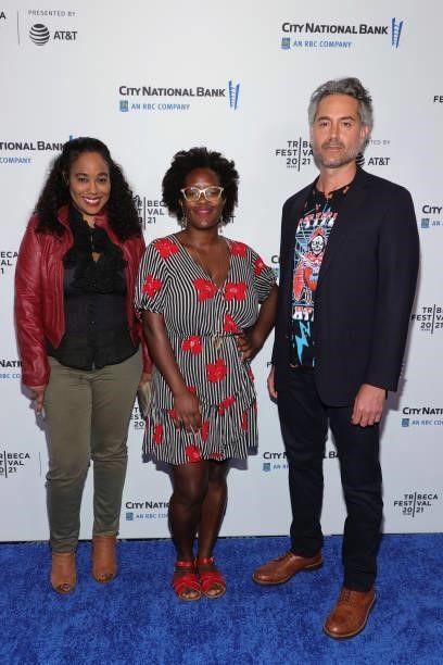 Sabrina Schmidt Gordon, Iyabo Boyd and Omar Metwally attend the "Untitled: Dave Chappelle Documentary