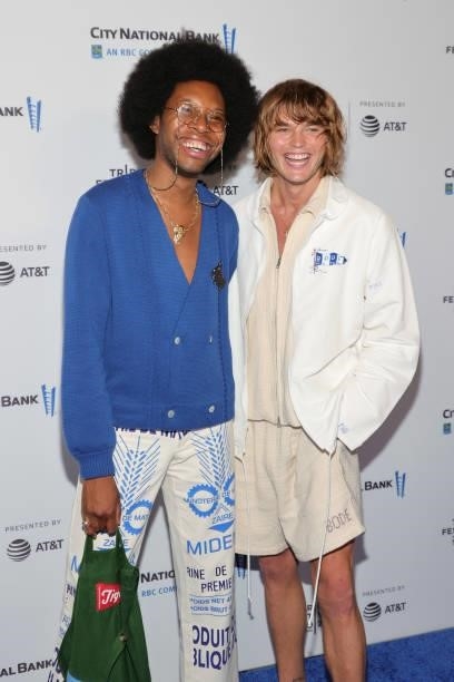 Jeremy O. Harris and Jordan Barrett attend the "Untitled: Dave Chappelle Documentary